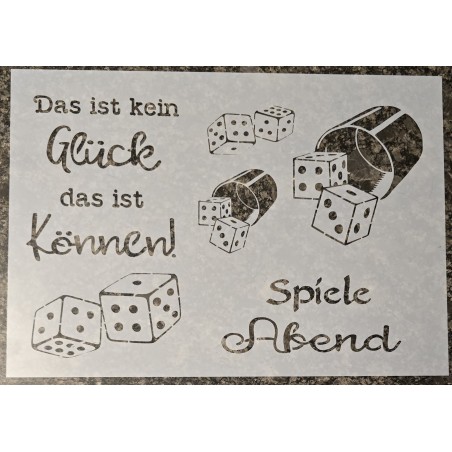 Schablone " Das ist kein Glück...... "