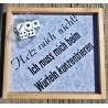 Würfelspiel Yahtzee " Hetz mich nicht....."  hellgrau