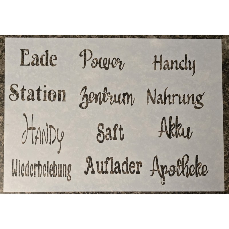 Schablone " Ladestation "