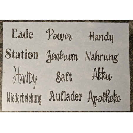 Schablone " Ladestation "