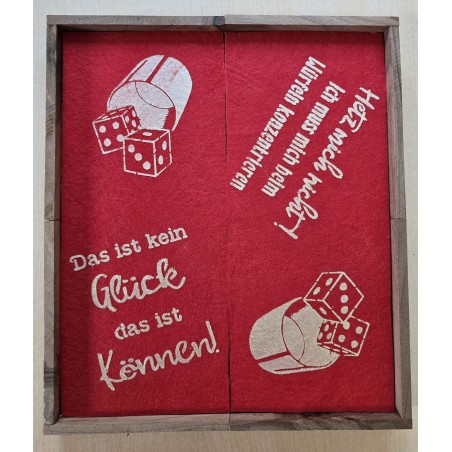 Würfelbrett rot