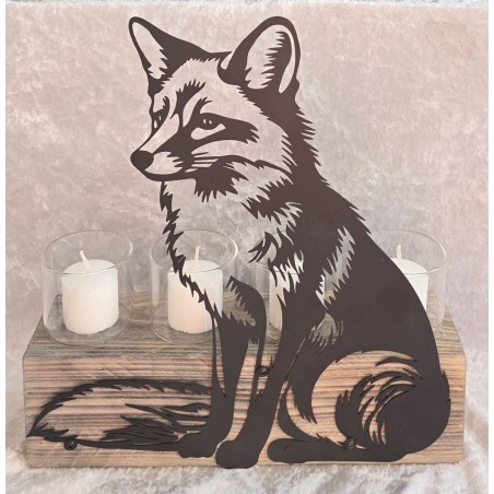 Teelicht Balken Fuchs