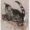 Teelicht Balken Katze