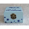 Milchzähne Holzkistchen " Milchzähne " blau