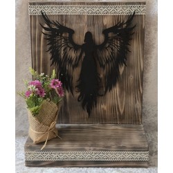 Schild stehend Engel mit LED's
