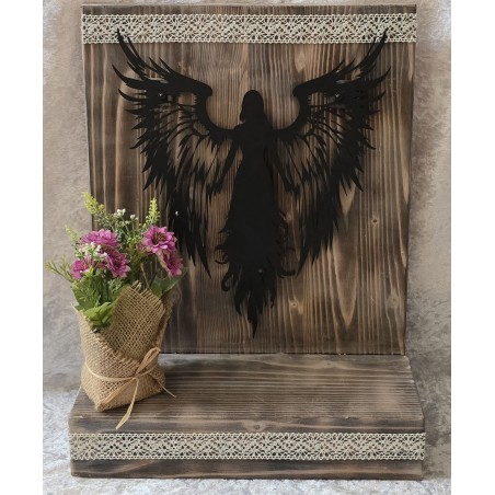 Schild stehend Engel mit LED's