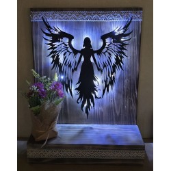 Schild stehend Engel mit LED's