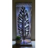 Schild stehend Blatt mit rosteffekt/LED's