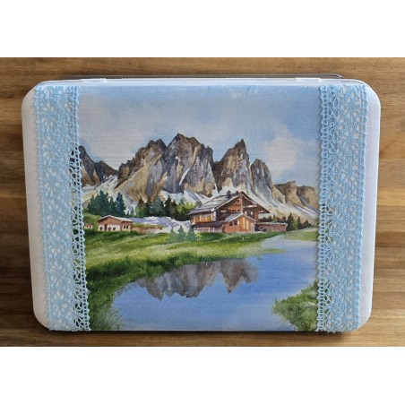 Alu Dose Berglandschaft/hellblau