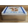 Alu Dose Kalb/Edelweiss und Enzian /blau