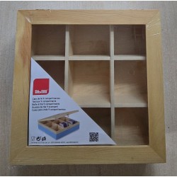 Holz Box natur/blau