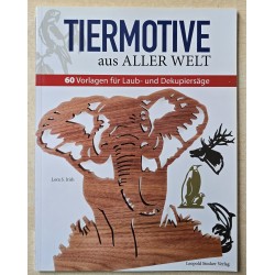Buch mit Tier Motiven für Laub und Dekupiersäge