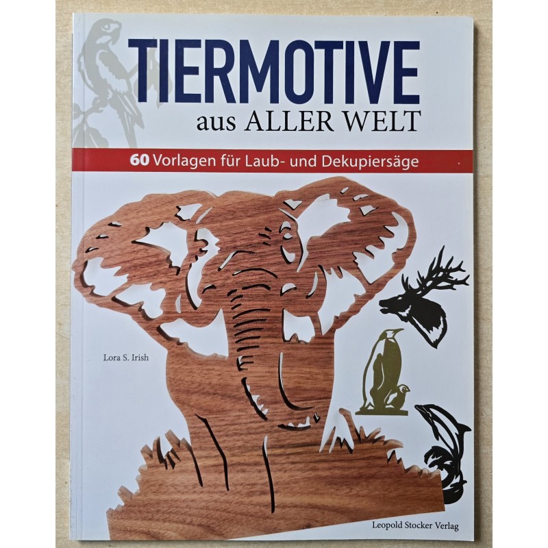 Buch mit Tier Motiven für Laub und Dekupiersäge