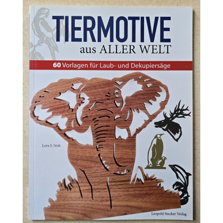 Buch mit Tier Motiven für Laub und Dekupiersäge