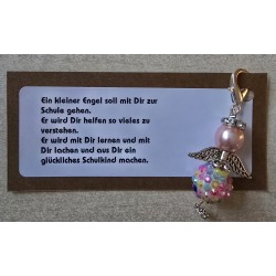 Engel " Ein kleiner Engel/Schulkind"  rosa/bunt