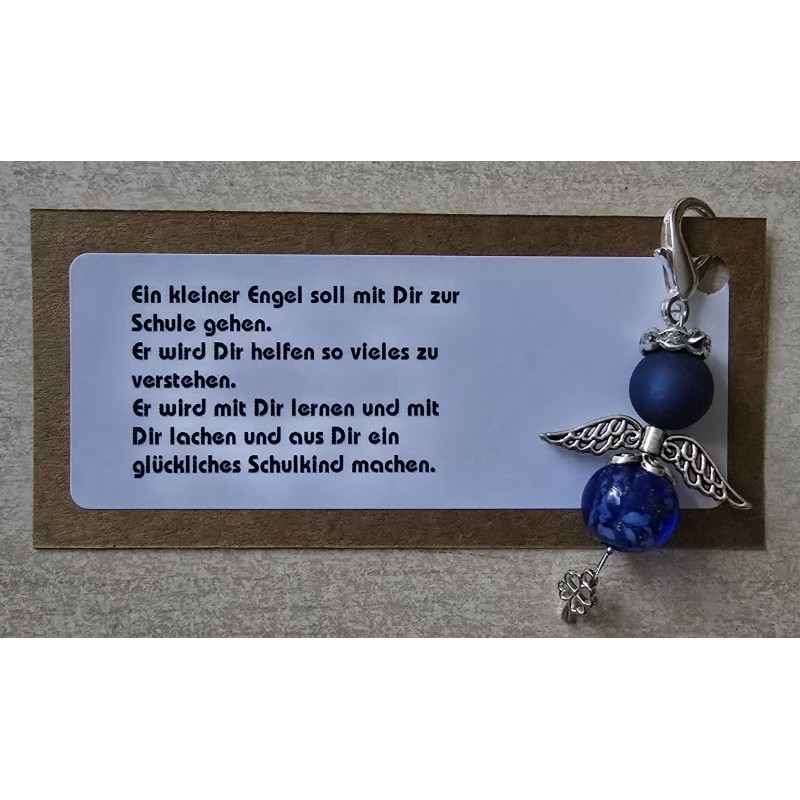 Engel " Ein kleiner Engel/Schulkind"  blau