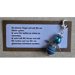 Engel " Ein kleiner Engel/Schulkind"  blau/türkis