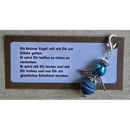 Engel " Ein kleiner Engel/Schulkind"  blau/türkis