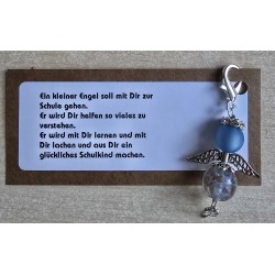 Engel " Ein kleiner Engel/Schulkind"  hellblau