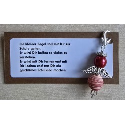 Engel " Ein kleiner Engel/Schulkind"  rot