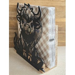 Servietten-Halter Hochlandrind natur