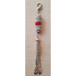 Schmuckanhänger mit Strassperlen rot