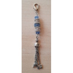 Schmuckanhänger mit Strassperlen blau