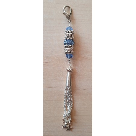 Schmuckanhänger mit Strassperlen blau