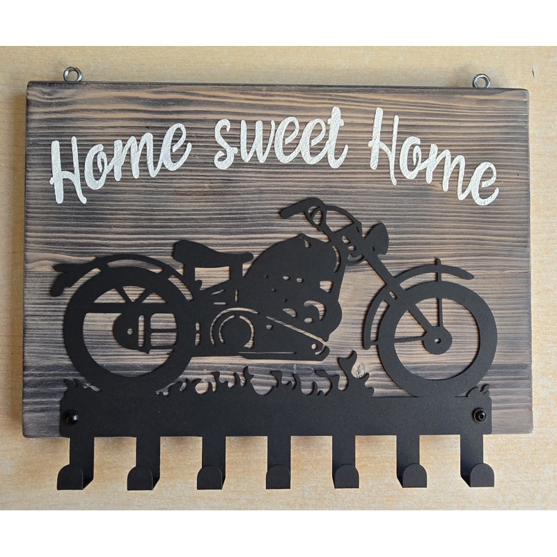 Garderobe Motorrad "Home Sweet Home"