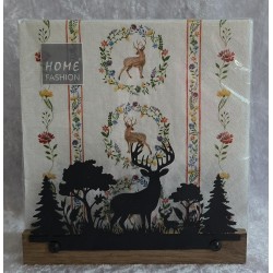 Servietten-Halter Hirsch Schoko Eiche