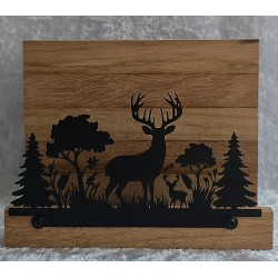 Servietten-Halter Hirsch Rot Eiche