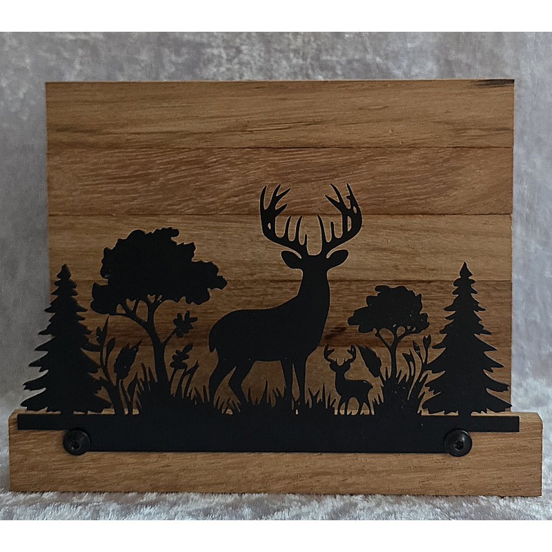 Servietten-Halter Hirsch Rot Eiche