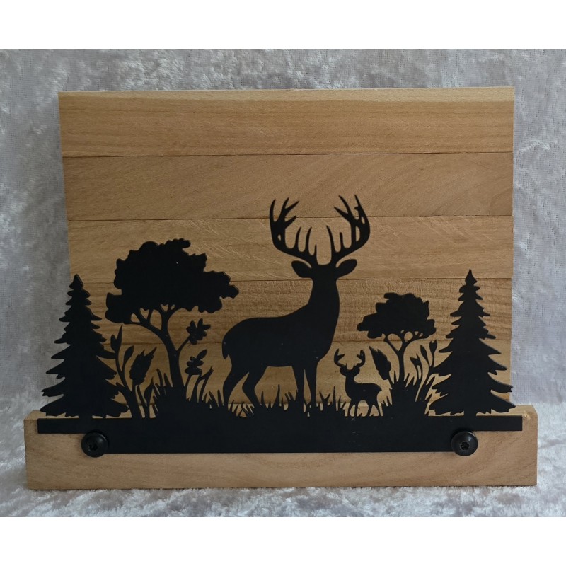 Servietten-Halter Hirsch Eiche