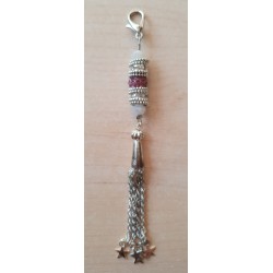 Schmuckanhänger mit Strassperlen pink