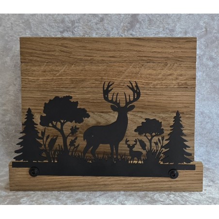 Servietten-Halter Hirsch Eiche