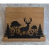 Servietten-Halter Hirsch Natur