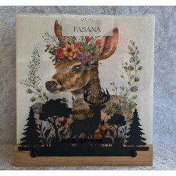 Servietten-Halter Hirsch Natur