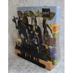 Servietten-Halter Kuh " EN GUETE " Natur