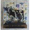 Servietten-Halter Kuh " EN GUETE " Schoko Eiche