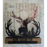 Servietten-Halter Hirsch " EN GUETE " Schoko Eiche