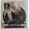 Servietten-Halter Wolf " EN GUETE " Rote Eiche