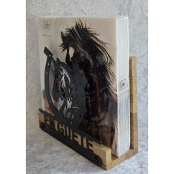 Servietten-Halter Pferd " EN GUETE " Eiche
