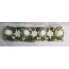 Kerzen Brett Edelweiss und Kühe dunkelgrün