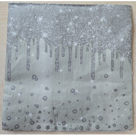 Serviette Eiszapfen