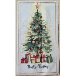 Serviette Weihnachtsbaum/Geschenke
