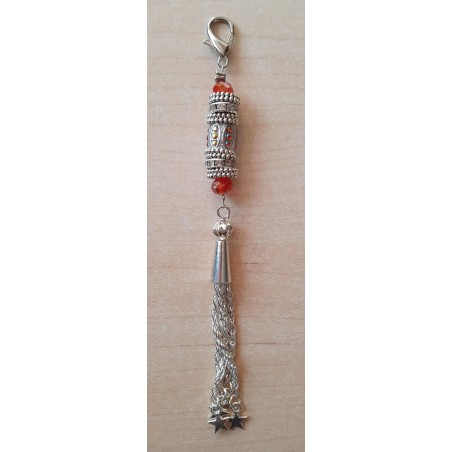 Schmuckanhänger mit Strassperlen orange