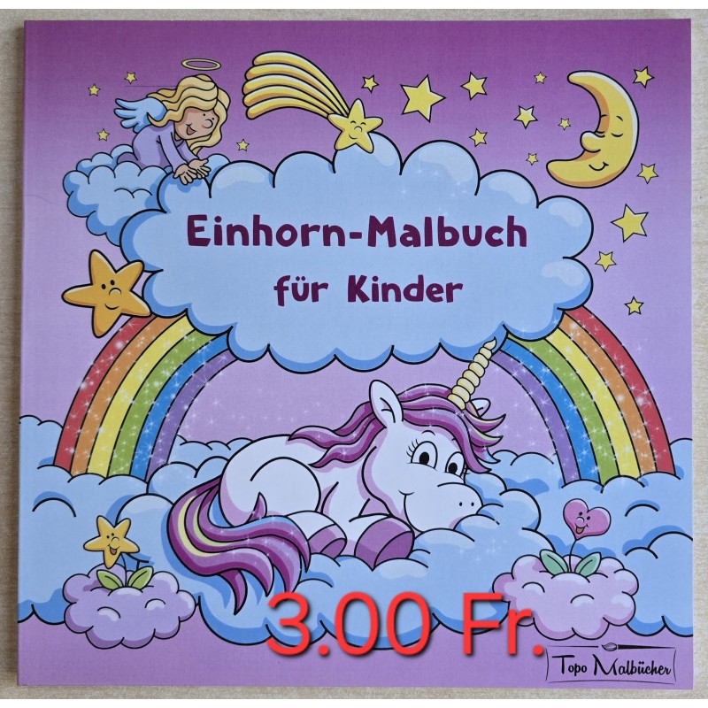 Einhorn Malbuch für Kinder