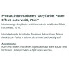 Acryl Farbe Puder-Effekt naturweiss
