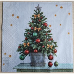 Serviette Weihnachtsbaum im Topf
