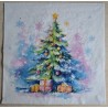 Serviette Bunter Weihnachtsbaum